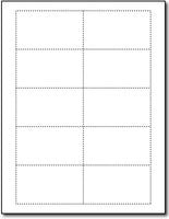 80lb White Linen Business Cards measure 3 1/2" x 2", linen both sides.