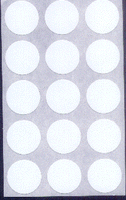 Round Sheets White Brochure Seals, measure (3/4" Round) , compatible with copier,inkjet and laser , matte both sides