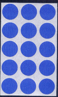 Round Seals Blue Brochure Seals, measure (3/4" Round) , compatible with copier,inkjet and laser , matte both sides