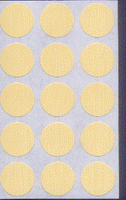 Round Seals Yellow Brochure Seals, measure (3/4" Round) , compatible with copier,inkjet and laser , matte both sides