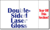 Bifold Brochure, 38lb Bond Laser Gloss w/ Tear Off - 250 Brochures