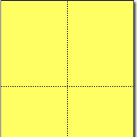 Yellow Postcards | Blank Cardstock | Desktop Supplies