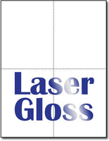 4 Microperforated Laser Gloss Postcards  on an 8 1/2" x 11" Sheet.