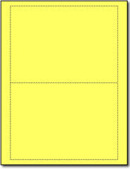 65lb Microperforated Lift Off Lemon 5" x 7" Postcards.