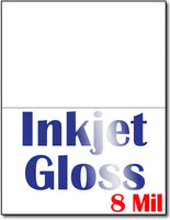 8 mli Inkjet Gloss 2-Up Jumbo Postcards, measure (5 1/2" x 8 1/2") , compatible  with inkjet, Matte Both sides