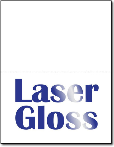 2 Microperforated Jumbo Laser Gloss Postcards on an 8 1/2" x 11" Sheet.
