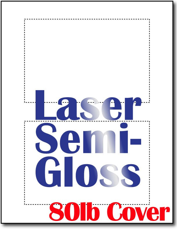 80lb Microperforated Laser Semi-Gloss 4" x 6" Postcards.