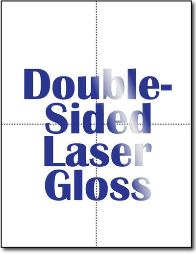 4 Microperforated Double Sided Laser Gloss Postcards.