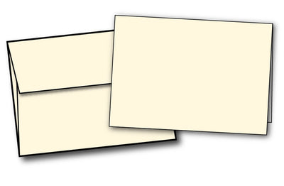 Cards And Envelopes - 8.5 X 5.5 | Half Fold (80lb Cover | Cream)