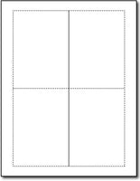 80lb, 2 White 3 1/2" x 4 7/8" Linen Note Cards.