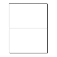 Blank Half Fold Card - 5 1/2" x 8 1/2" - 100lb | White | Matte