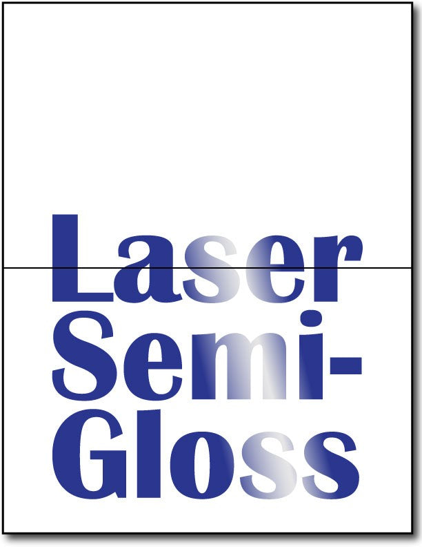 80lb Laser Semi-Gloss Half fold Greeting Cards.