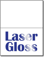 80lb Laser Gloss Half fold Greeting Cards.