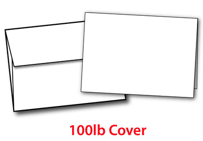 4 1/4" x 5 1/2" Cards with Envelopes - 100lb Cover