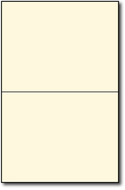 Blank Greeting Card | Cream | 4.25" X 5.5" (80lb Cover)