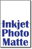 90lb Inkjet Photomatt Single Invitations on an 8 1/2" x 5 1/2" sheet.