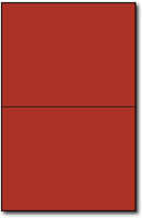 Holiday Red  Single Invitationson an 8 1/2" x 5 1/2" sheet.