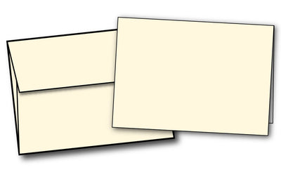 Cards and Envelopes - 4 5/8" X 6 1/4" | A6 (80lb | Cream| Matte)