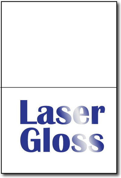 A6 Cards Laser Gloss measure 4 5/8" x 6 1/4".