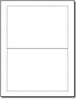 65lb Microperforated Linen White Greeting Cards, Print to the Edge.