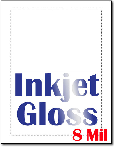 Glossy Inkjet Greeting Card | White | 5" X 7" (8 Mil)