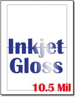 10.5 mil Inkjet Gloss print to Edge Greeting card , size A6, measure(8 1/2" x 11"), compatible with inkjet, full gloss