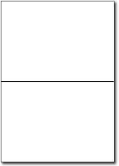 Greeting Card Paper - 5" X 7" /  100lb - Blank | White | Matte