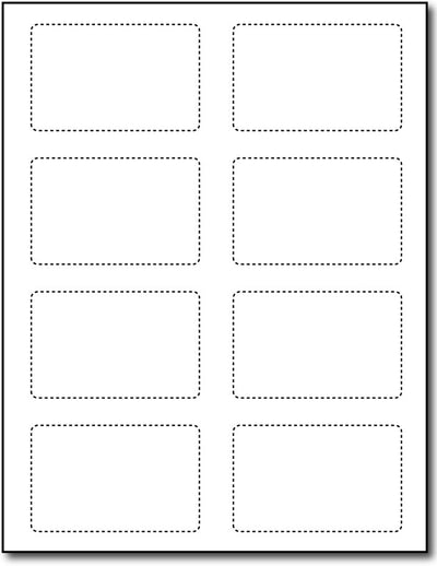 2 1/8" x 3 3/8" Cardstock - 80lb Cover - (Credit Card Size)