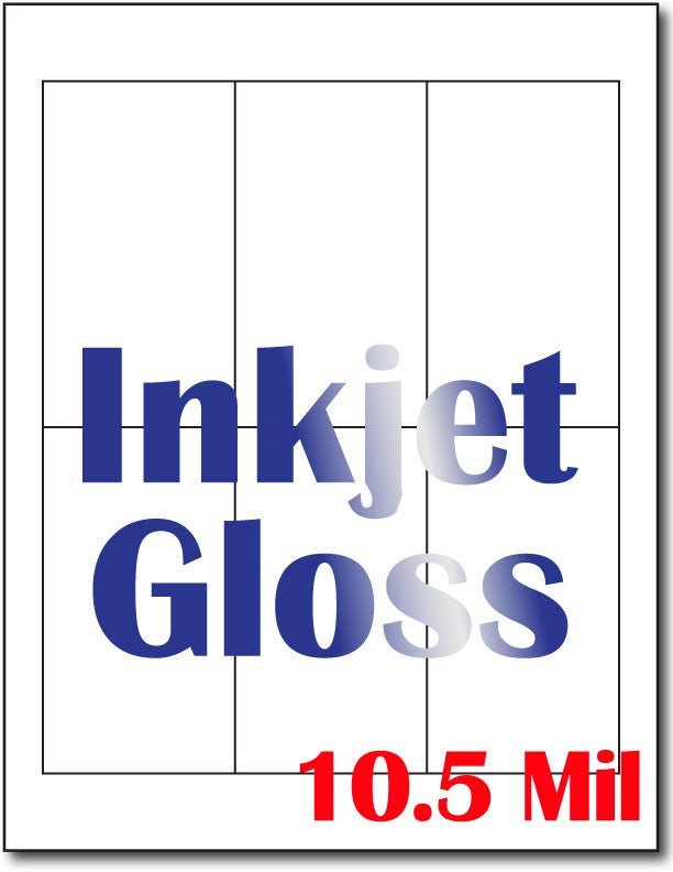 10.5 mil Inkjet Gloss prayer card  , measure(8 1/2" x 11"), compatible with inkjet, full gloss