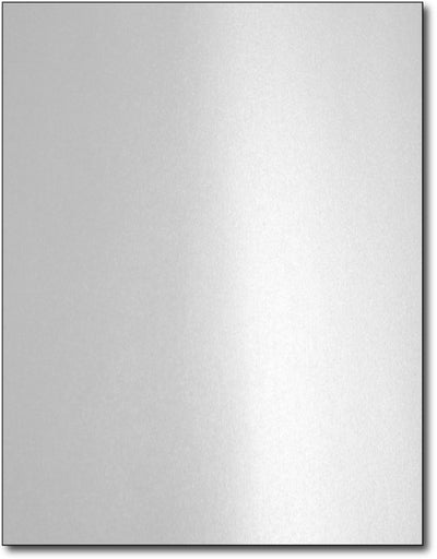 Blank Shimmer Paper, Silver Metallic