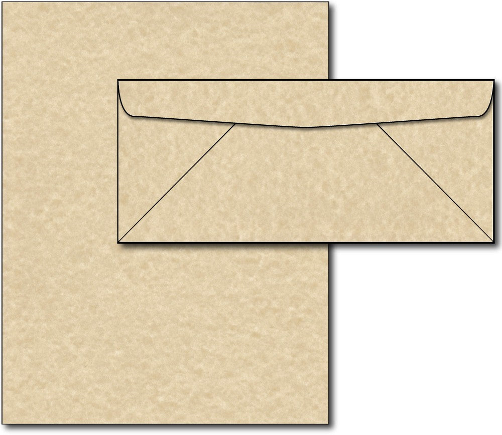 Brown Parchment Paper & Envelopes - 40 Sets, Inkjet and Laser Printer Compatible