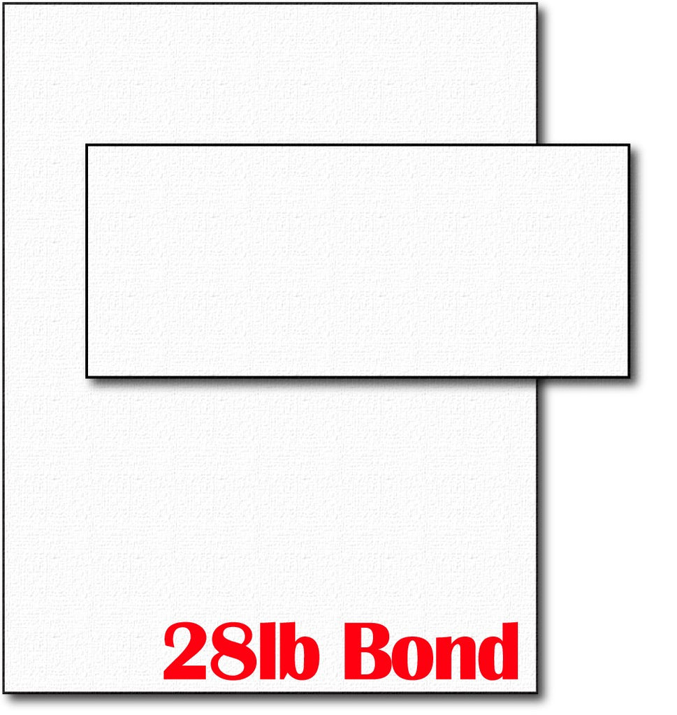 28lb White Linen Resume Paper & Envelopes - 40 Sets