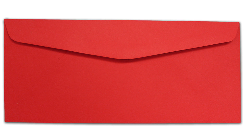 Red #10 Envelopes - 4 1/8" X 9 1/2" - (Minor Defect)