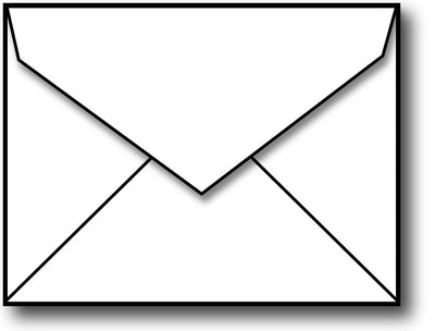 Mr. & Mrs. Envelopes - 3.625" x 2.75" - (Pointed Flap | 24lb)