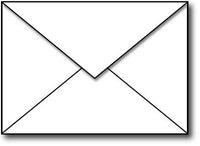 White A1 Envelopes - 3 5/8" x 5 1/8" (Square Flap / 28lb)