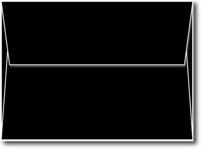 28lb Black, A6 4 3/4" x 6 1/2" Envelope.