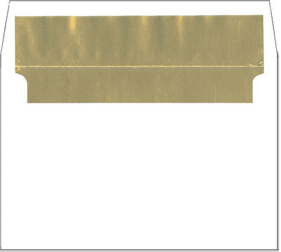 Gold Foil Lined A9 Envelopes - 8 3/4" x 5 3/4" | White - 24lb