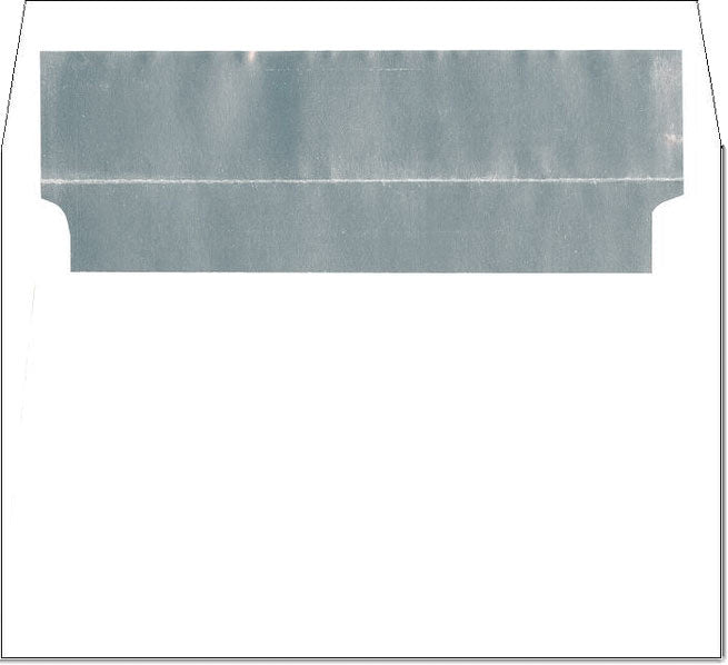 Silver Foil Lined A9 Envelopes - 8 3/4" x 5 3/4" | White - 24lb