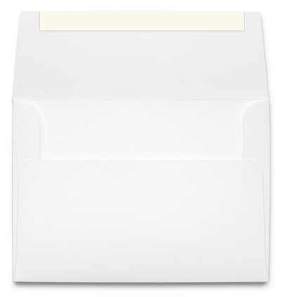 White A6 Envelopes - 4 3/4" x 6 1/2" - (Self Seal)