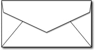 Monarch Envelopes - 3 7/8" x 7 1/2" (White | 24lb)