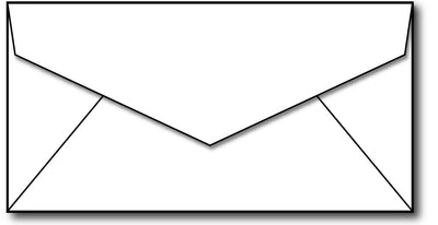 Monarch Envelopes - 3 7/8" x 7 1/2" (White | 24lb)