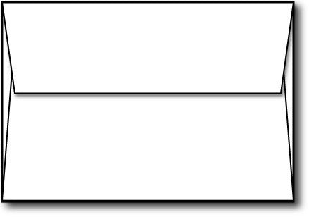 White A1 Envelopes - 3 5/8" x 5 1/8" (Square Flap / 28lb)
