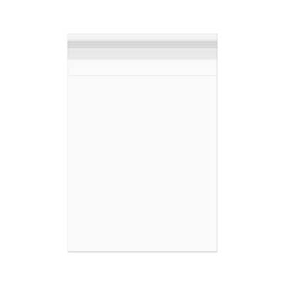 A1 Size Clear Plastic Envelope Bags measure 3 13/16" x 5 3/16" and fit 1 - 2 note cards & envelopes