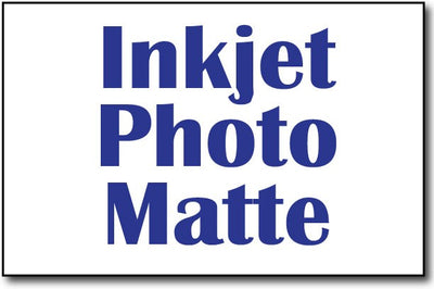 Single Flat Cards, 5 1/2" x 8 1/2" Inkjet Photo Matte - 500 Cards