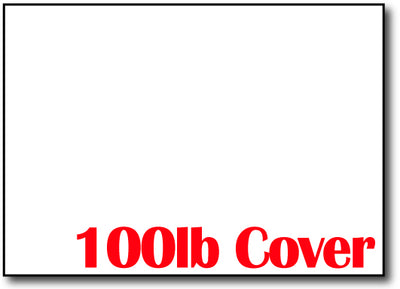 3" x 5" Cardstock - 100lb Cover - (Flash Cards)