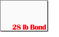 White Linen 28lb Bond 5 1/2" x 8 1/2" Sheets (Half Letter Size) - 250 Sheets