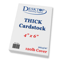 Blank Cardstock | White | 4" X 6" (120lb Cover)