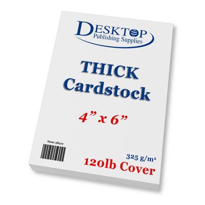 Blank Cardstock | White | 4" X 6" (120lb Cover)
