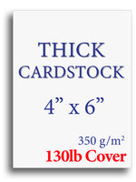 Extra Heavy Duty 130lb Cover Cardstock - 8 x 10 Bright White - 350gsm  17pt Thick Paper for Inkjet & Laser Printers - 40 Pack