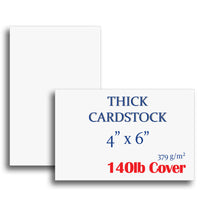 4X6 Blank Flat Cards - 80LB Cover - (Laser Semi-Gloss)